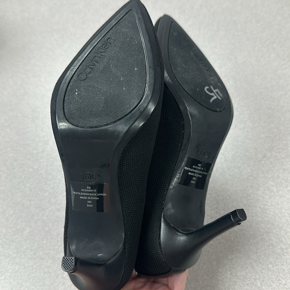 New Calvin Klein black Gabby sock heel boots size 6 - Picture 6 of 6